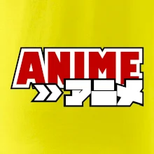 Anime nápis červený