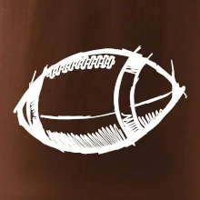 Americký fotbal míč skica