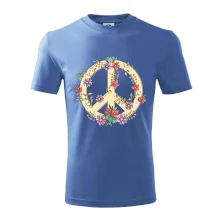 Peace symbol pískový