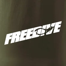 Freedive - nápis s potápěčem Freedive - nápis s potápěčem