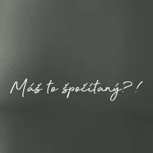 Matematika - máš to spočítaný