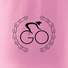 Logo cyklisty a řetěz