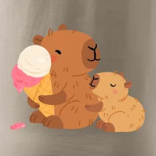 Kapybara se zmrzlinou