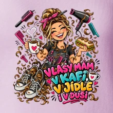 Vlasy mám v kafi v jídle i v duši