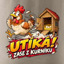 Útěk slepice z kurníku