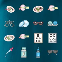 Oční lékař ikony