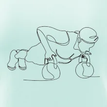 Kitebell posilování jedním tahem