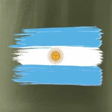 Argentina vlajka kreslená štětkou
