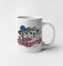 Kočky v objetí (Pecka design)