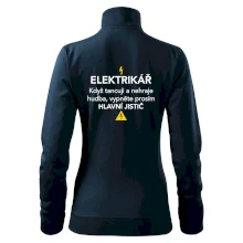 Elektrikář - hlavní jistič - Nápis na zádech