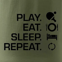 Stolní tenis - eat sleep