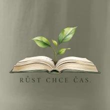 Růst chce čas rostlina v knize