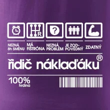 Čárový kód řidič náklaďáku