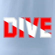 Dive nápis vlajka