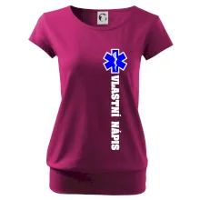 Hvězda života - vlastní nápis vpředu a vzadu