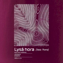 Lysá hora - vrstevnice v obdélníku