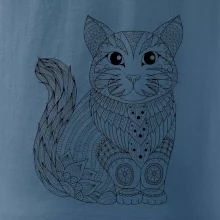 Kočka sedící mandala