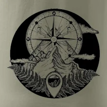 Cestování - hory kompas