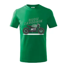 Budu závodník  zelený cafe racer