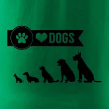 I love dogs - tlapka