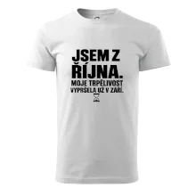 Jsem z října trpělivost vypršela v září