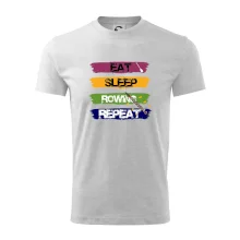 Eat sleep rowing repeat barevné