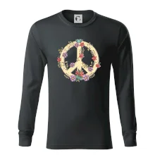 Peace symbol pískový