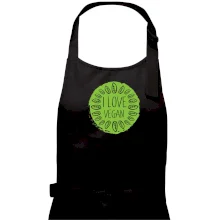 I love vegan v kruhu