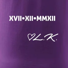 Datum výročí a iniciály