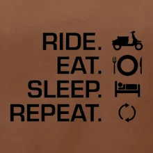 Ride Eat Sleep Repeat moto skútr