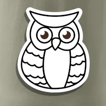 Sova kreslená na prsu