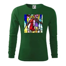 Vitráž - Ježíš a kříž