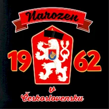 Narozen v Československu - Přelepený znak 1962
