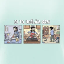 Si to udělám sám - dlouhé vlasy a knír