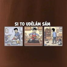Si to udělám sám - muž s knírkem