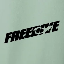 Freedive - nápis s potápěčem