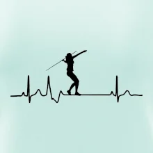 EKG hod oštěpem žena