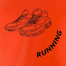 Running nápis šikmo