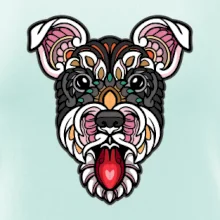 Knírač hlava barevná