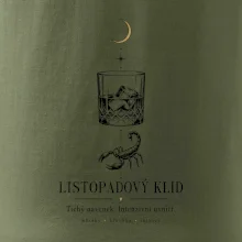 Listopadový klid whisky a štír linková kresba
