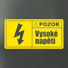 Pozor vysoké napětí