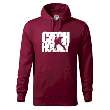 Czech hockey - nápis s hokejistou - Mistrovství světa v ledním hokeji 2026