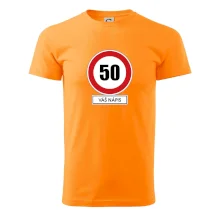 Dopravní značka - rychlost 50 - váš nápis Dopravní značka - rychlost 50 - váš nápis
