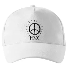 Peace symbol černobílý