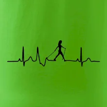 EKG nordic walking žena