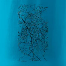 Černobílá mapa Liberec