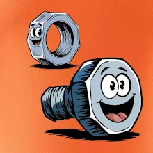 Parové triko - Šroub a matka