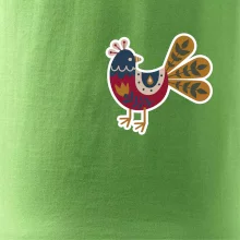 Folklor na prsu slepice