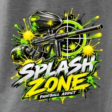 Neonový zásah splash zone paintball