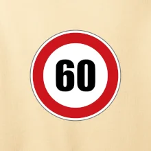 Dopravní značka - omezení rychlosti 60
